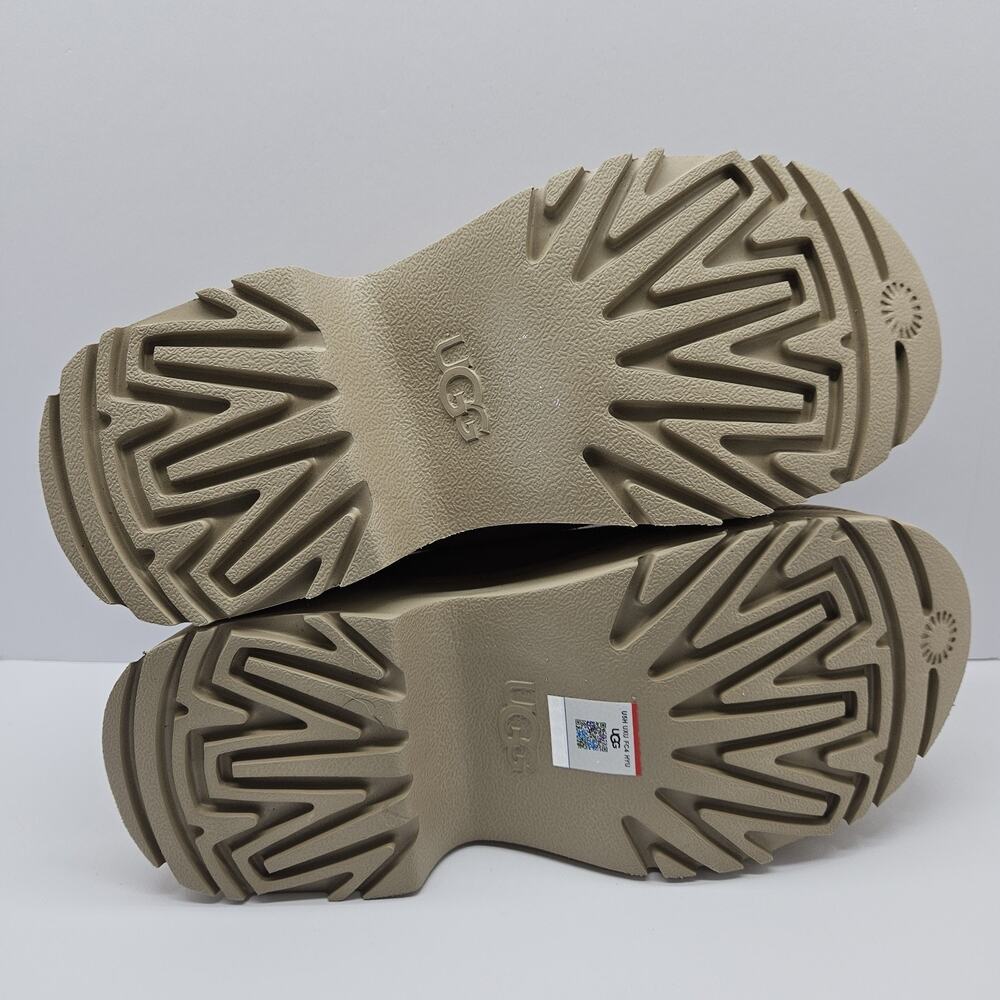 UGG TAN SUEDE 2" NEW HEIGHTS CLOG PLATFORM SHOES, WOMEN US 9/ EUR 40 ~NEW - Picture 6 of 8